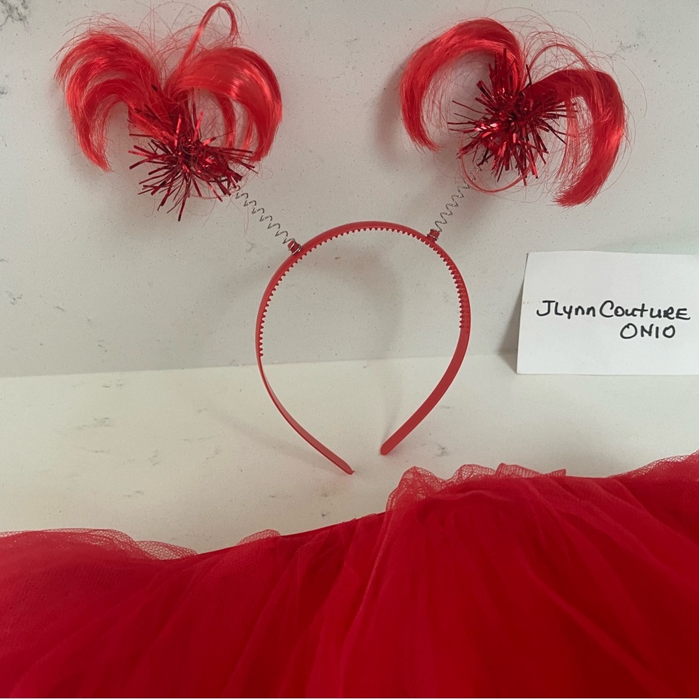 New Red TUTU & headband small,Red costume new in pack,sports team tutu Red New